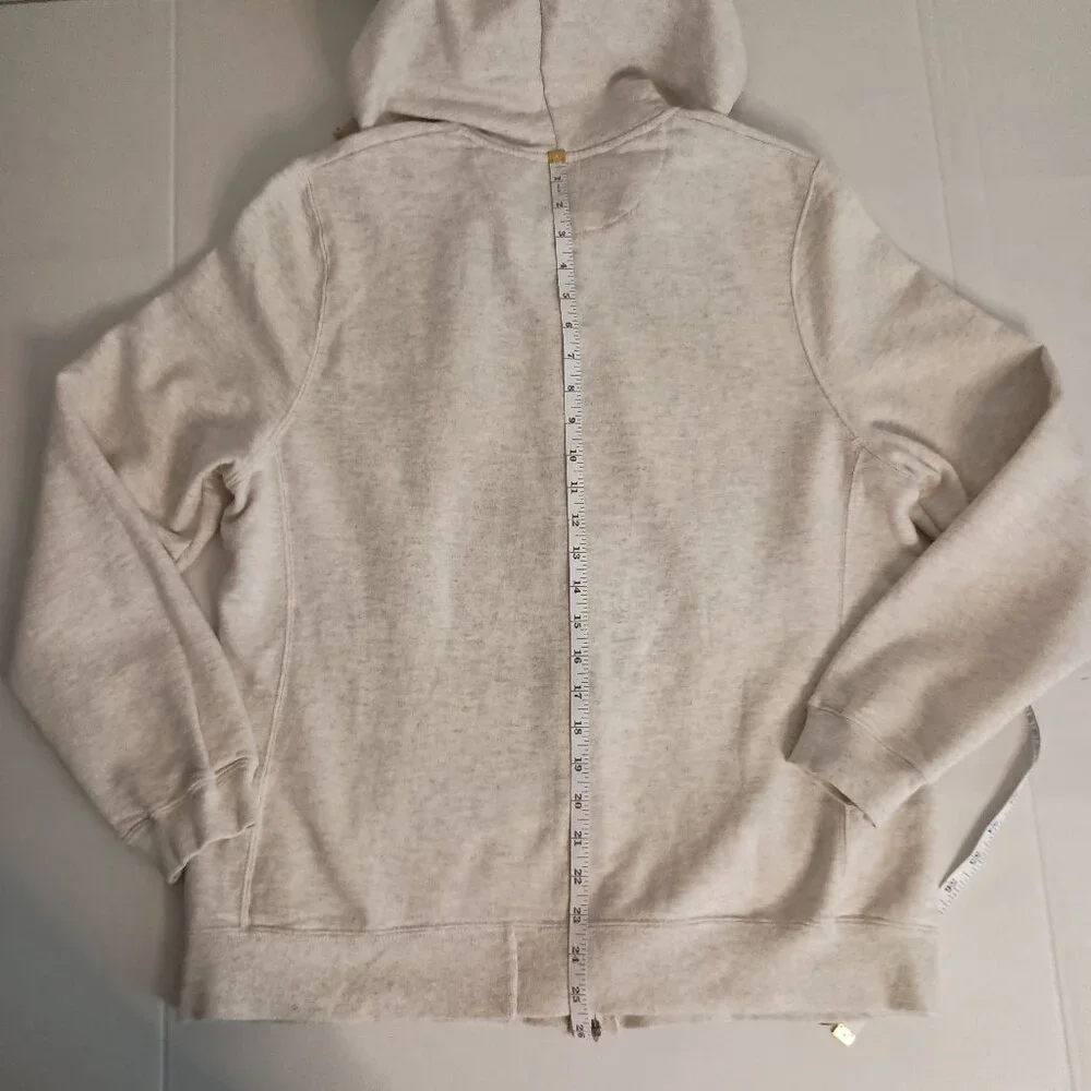 Champion Women’s Eco Fleece Full Zipper Tan Hoodie Size XL - Picture 13 of 16
